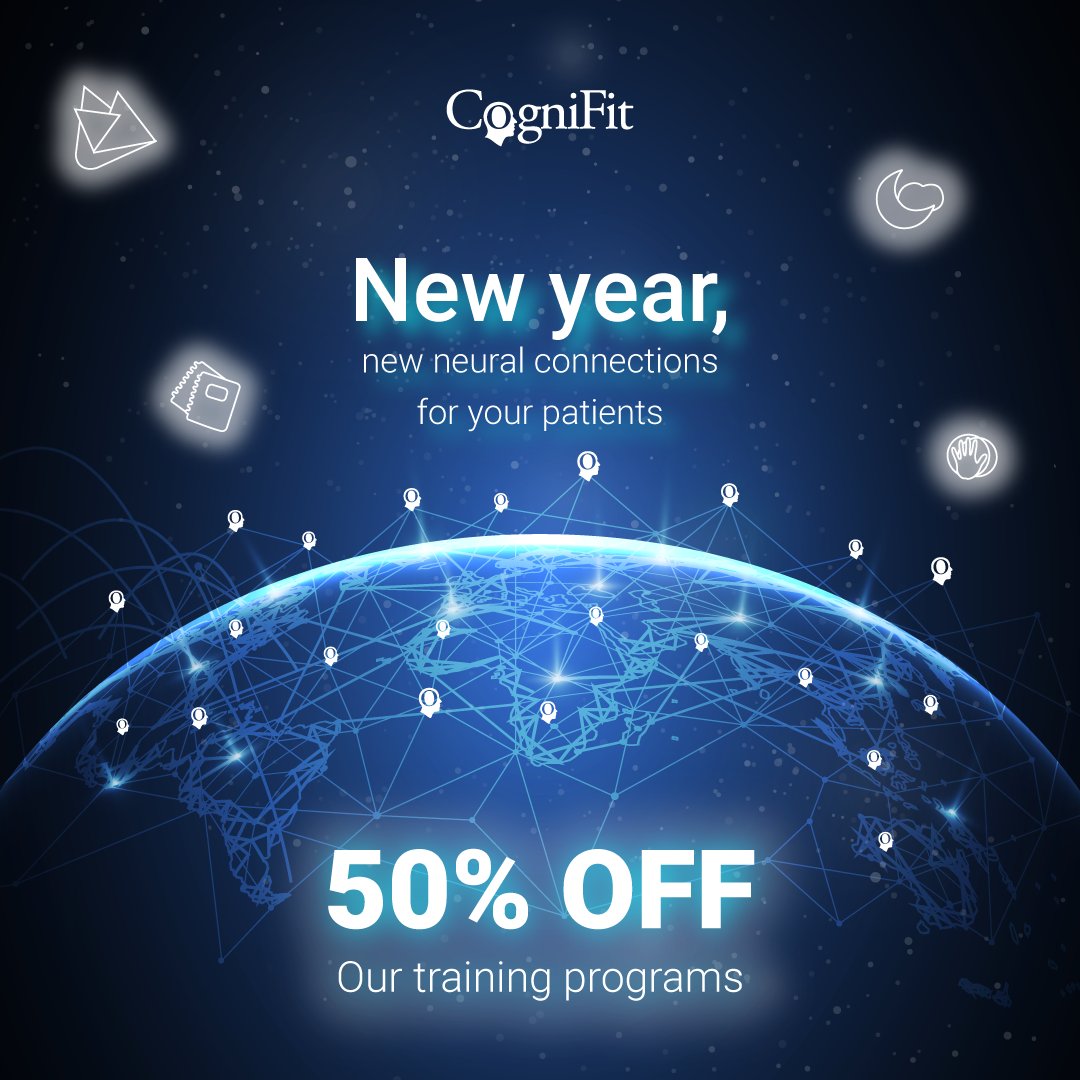 CogniFit's tweet image. 🎉 New Year, New Neural Connections! Get 50% off CogniFit programs for your patients.

CODE: NEWYEAR25

*Code valid for a single purchase on our website.

👉 Activate Code: ow.ly/ghp350UxgBN

#MentalHealth #BrainTraining #CognitiveDevelopment #NewYear2025