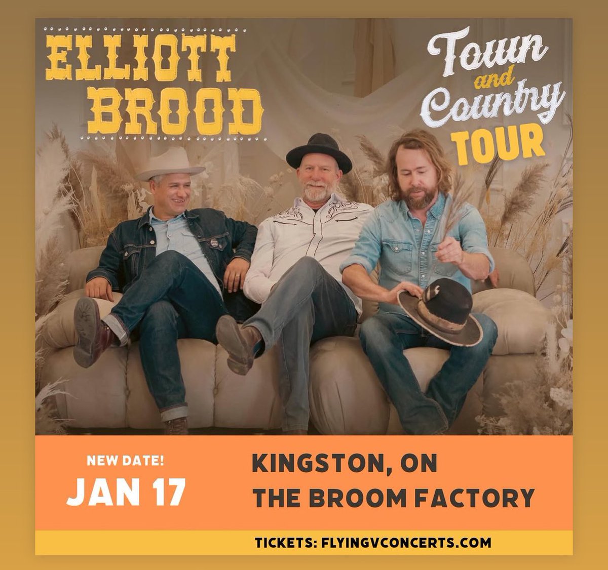 FlyingVirg (@flyingvirg) on Twitter photo Not Many Tickets Left! <a href="/ElliottBROOD/">Elliott BROOD</a> at The Broom Factory Kingston! JAN 17th show at 8pm Not Many Tickets Left! <a href="/ElliottBROOD/">Elliott BROOD</a> at The Broom Factory Kingston! JAN 17th show at 8pm