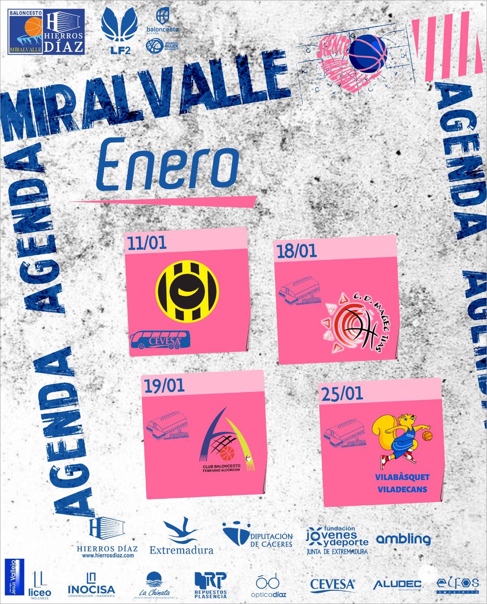 📅AGENDA ENERO 📅

¿Estáis preparados para el mes que se nos viene por delante?🤯🤯

#sientemiralvalle