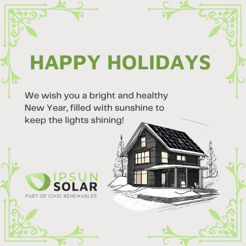 IpsunSolar's tweet photo. Sending warm, sunny wishes this holiday season! As we look ahead to 2025, we’re so thankful for our amazing solar community. Together, we’re making a brighter, cleaner future possible.

 Get a free quote today to go solar!

https://t.co/L20ciQeezh https://t.co/E5sc4cKeB5