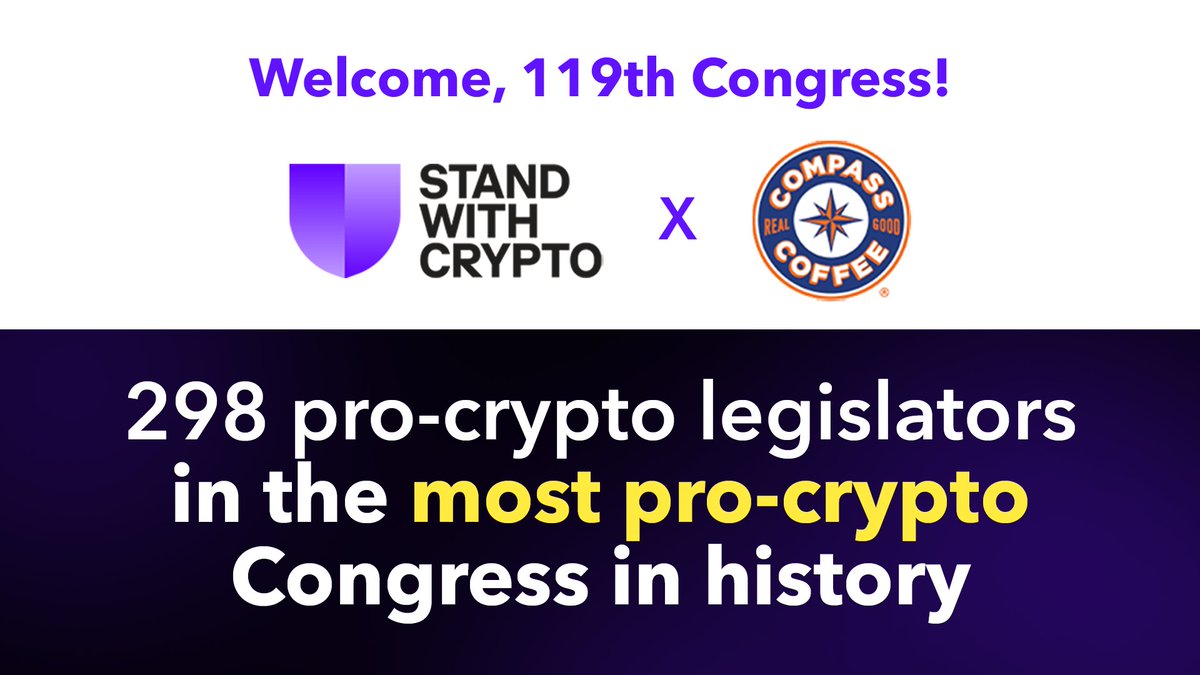 TOMORROW, January 3rd: SWC welcomes the 119th Congress and staff to the  Capitol with free coffee! Members and staff can stop by the  @CompassCoffeeDC location at 82 I St SE to grab