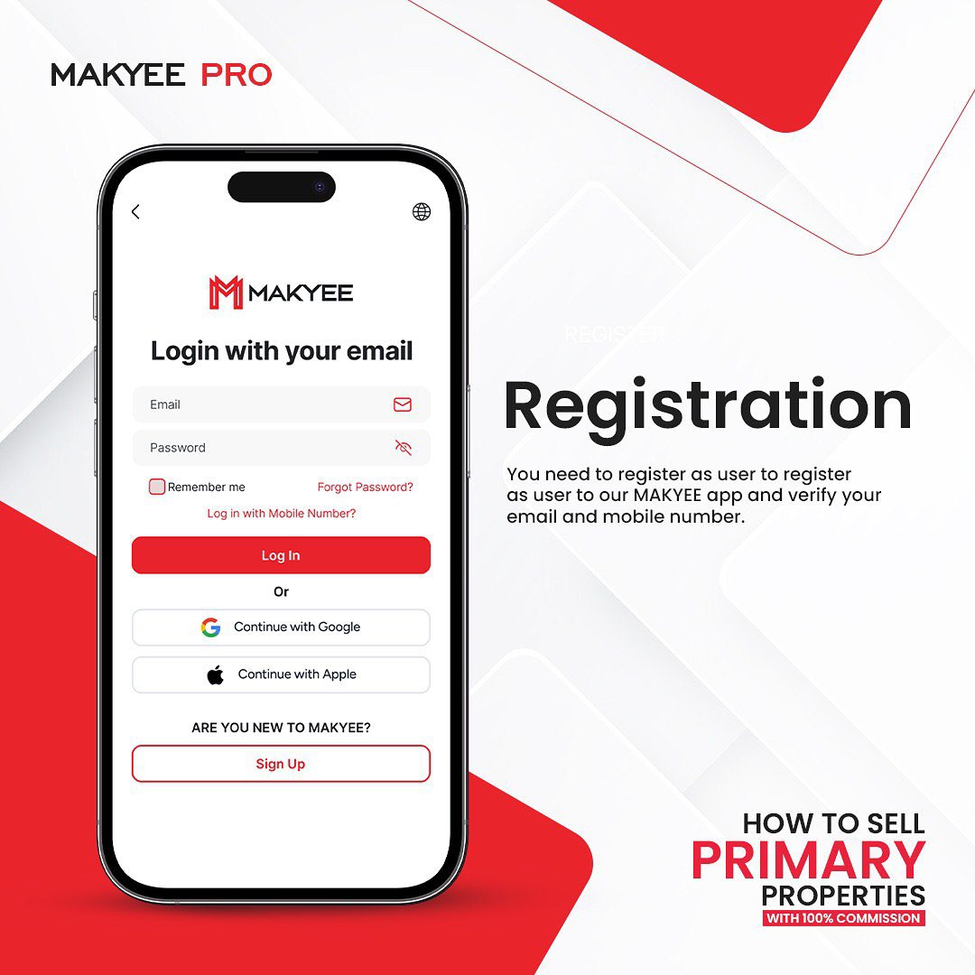 makyee_official's tweet photo. Want to sell primary properties and earn 100% commission with MAKYEE PRO?

📲Download the new MAKYEE app now and experience the power of MAKYEE PRO!

#makyee #makyeepro #realesatedubai #uae #realtor #broker #realesatetagent #commission #property #sell #buy #realesatate https://t.co/1bsY9p6Zm9