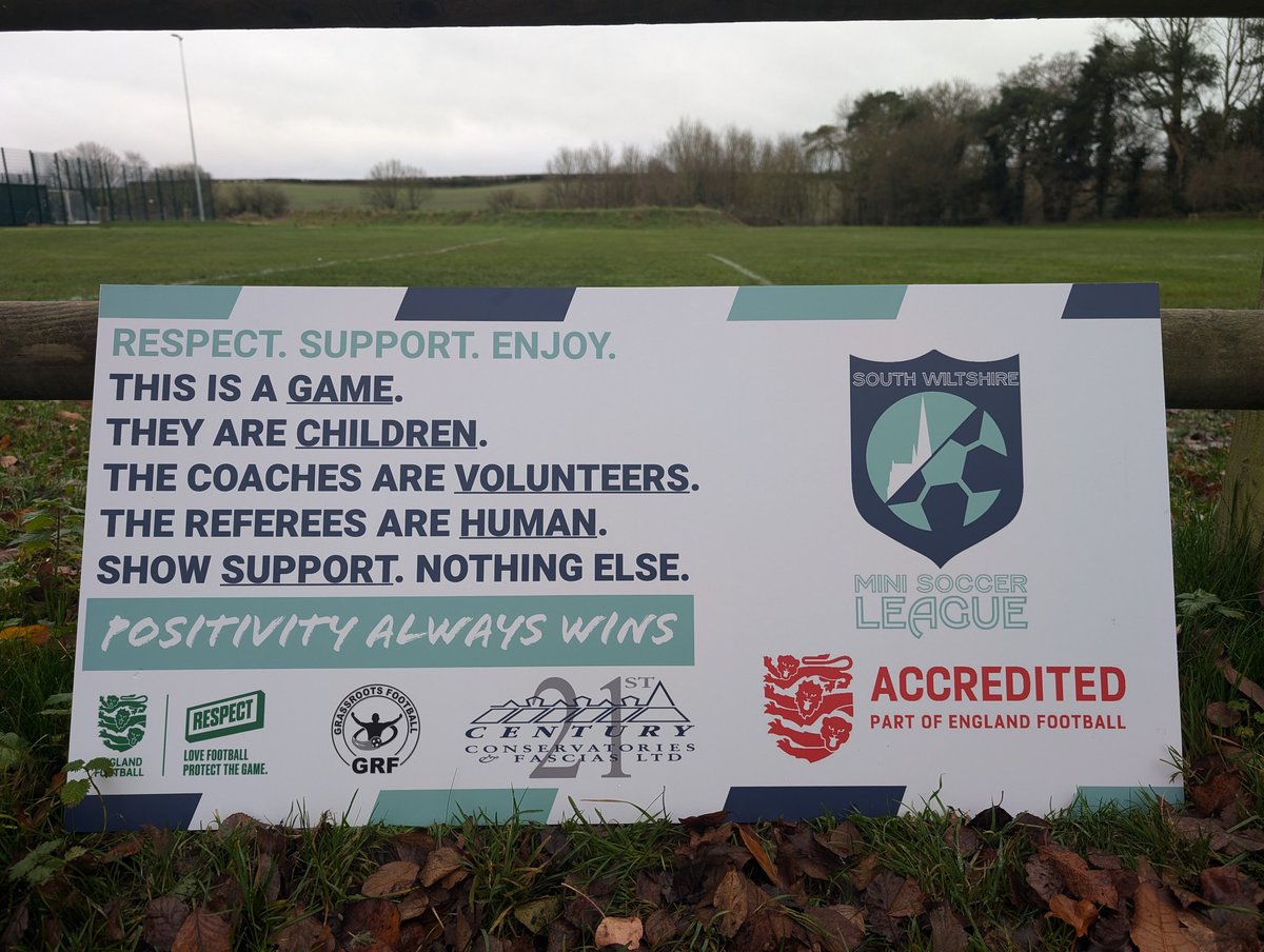 RESPECT 🤝

As part of our commitment to supporting a positive environment for our young players, we are providing each of our clubs with a RESPECT board.

Thank you <a href="/21st_Centuryltd/">21st Century Ltd</a> for sponsoring and to <a href="/Teamgrassroots_/">Grassroots</a> for their support.

<a href="/EnglandFootball/">England Football</a> <a href="/WiltsCountyFA/">Wiltshire FA</a>