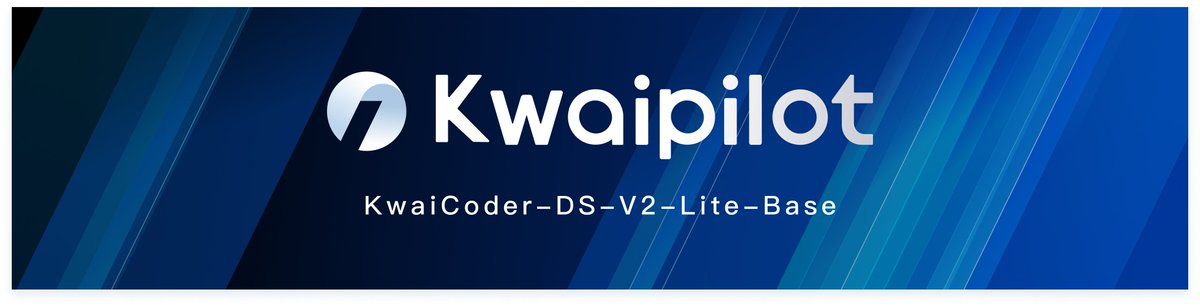 KwaiAICoder's tweet image. 🚀 Excited to introduce Kwai-Coder-DS-V2-Lite-Base!
Kuaishou has released the open-source model Kwai-Coder-DS-V2-Lite-Base, which is built on Deepseek-v2-Lite-Base. This model features a total of 16B parameters, with 2.4B activated parameters, and was developed at a remarkably…