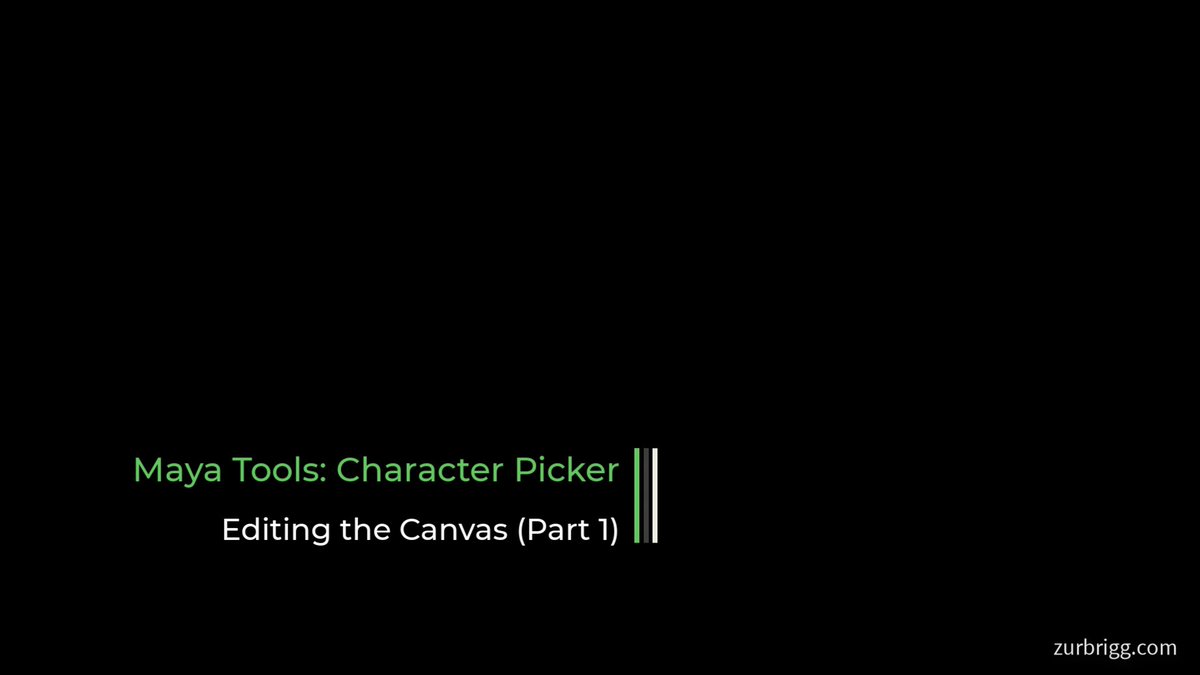 Six lessons have been added to the Maya Tools: Character Picker course

zurbrigg.com/courses