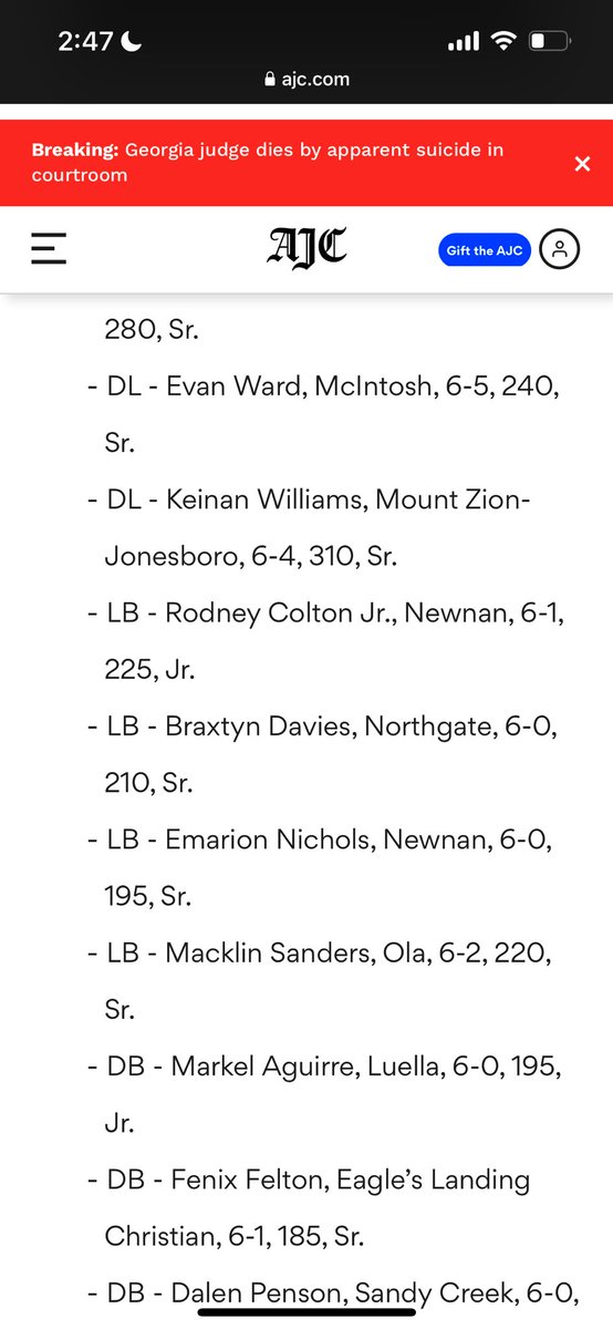 Emarion nichols (@nichols_emarion) on Twitter photo Blessed to be  recognized as AJC all state team 🙏🙏 Blessed to be  recognized as AJC all state team 🙏🙏