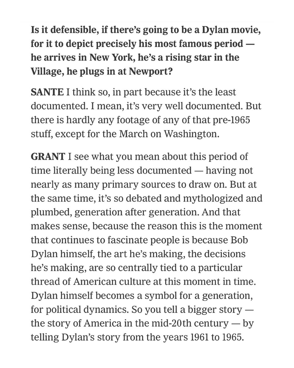 ian__grant's tweet image. i am in The New York Times today talking about—what else?—A COMPLETE UNKNOWN