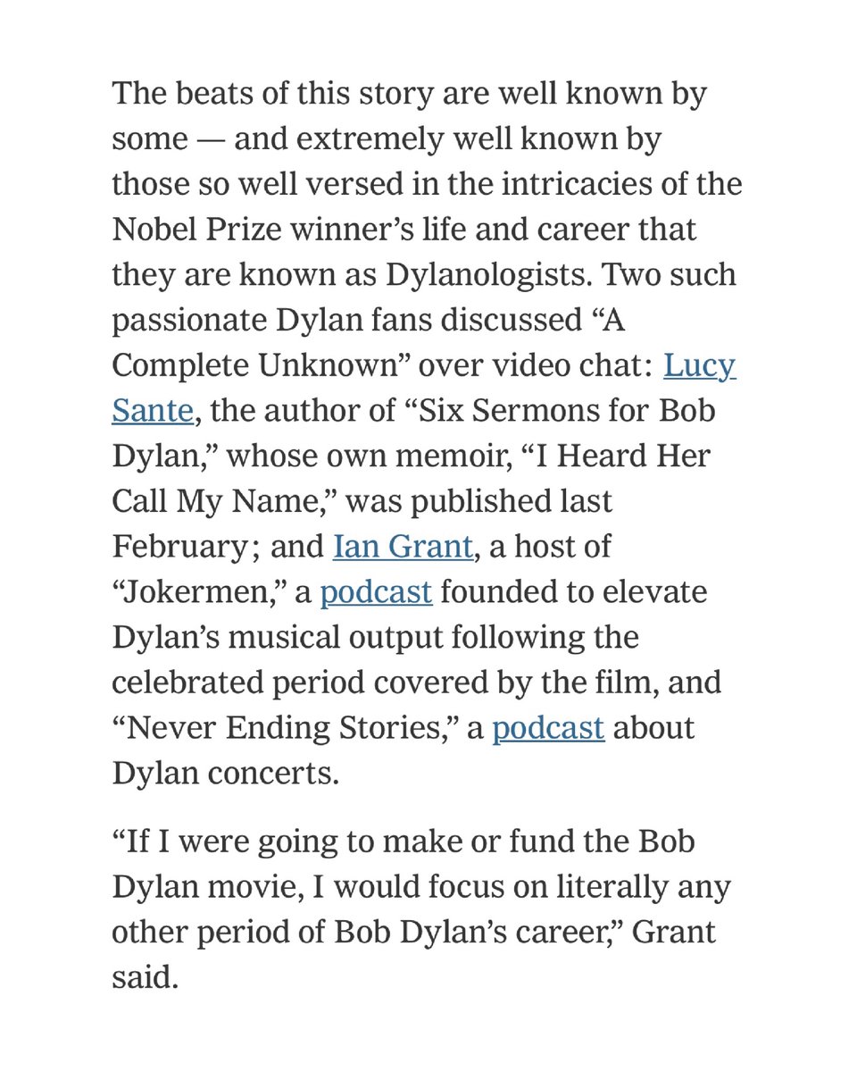 ian__grant's tweet image. i am in The New York Times today talking about—what else?—A COMPLETE UNKNOWN