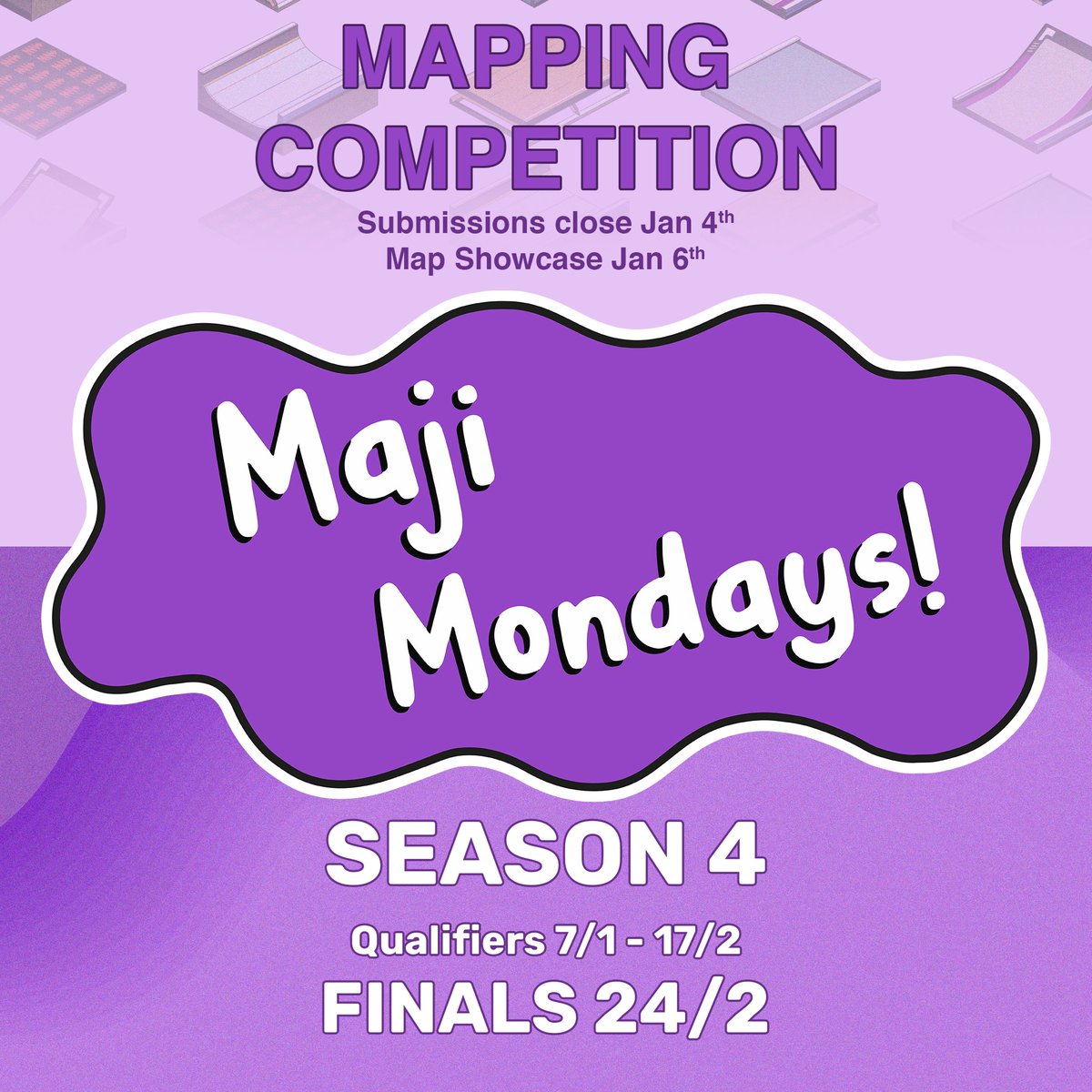 New year, New Season of Maji Monday!🔥
You excited?

Info -&gt; drive.google.com/file/d/1vuRKKQ…
Mapping comp -&gt; trackmania.exchange/mappackshow/59…