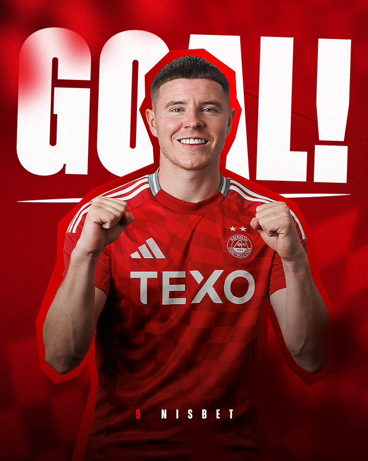 AberdeenFC's tweet photo. KEVIN DRAWS US LEVEL!! https://t.co/kzG4qYX2Nb