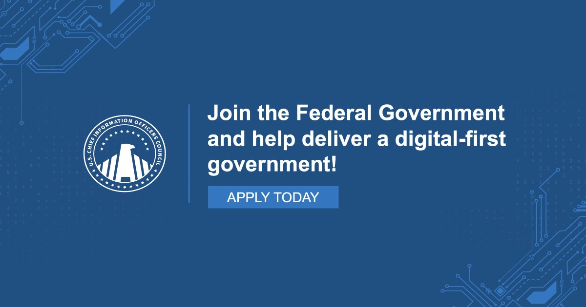 New year, new role?🧑‍💻 Come work with us! A resource our community finds helpful is the roundup of #technology jobs found on our website. Find your next role here: cio.gov/entry-to-the-g…