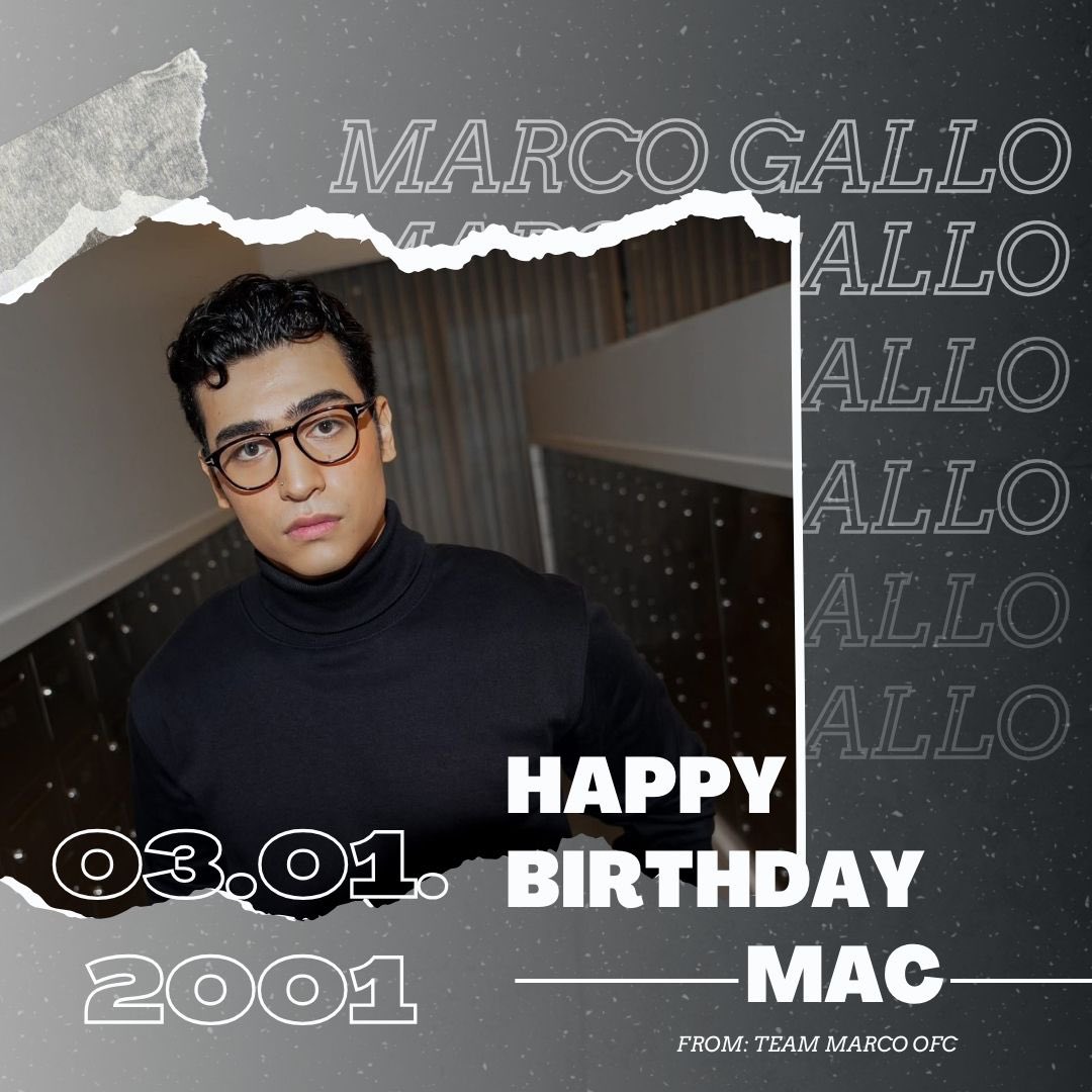 OFCMarcoCGallo's tweet photo. Wishing you a joyful birthday @itsmeMarcoG! May every moment of your special day be as bright and happy as the joy you bring to those around you. We love you! 🤍

LivingTheMARCOmazingLife24
#MarcoGallo https://t.co/8lwUYvjMhm