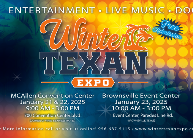 #MemberMessage Join Welcome Home, Rio Grande Valley for the Annual Winter Texan Expo happening January 23rd, from 10 AM to 3 PM, at the Brownsville Events Center! 

🌐 welcomehomergv.com/event/winter-t…