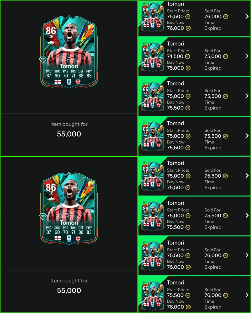 TradeMaster91's tweet photo. 5️⃣ Price Range Upgrades: Post-holiday EA employees are back to work! 😅

📊 What's your take on Best of WW cards? Are you holding or selling?

#EAFC25 #FUTMarket #EAFCTrading #UltimateTeam #OOPCards #EAFC https://t.co/djkiic9VP3