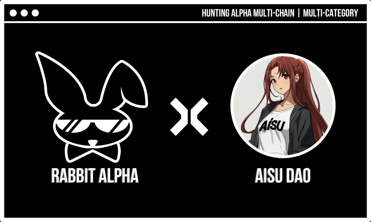 RabbitXAlpha's tweet image. Rabbit Alpha 🤝 Aisu DAO

🎁 2x Whitelist Spot

To Enter :
1️⃣  Follow @dao_aisu &amp;amp; @RabbitXAlpha
2️⃣  Retweet, Like, Comment Tag 3 Friend

Reward 6 hours! ⏰