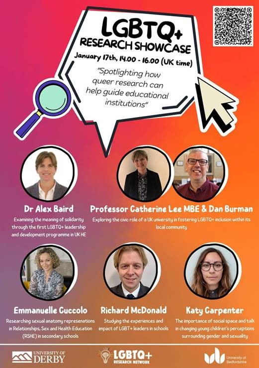 🗨️💻 <a href="/uniofbeds/">uniofbeds</a> academic Dr <a href="/AlexBaird12/">Dr Alex Baird</a> is chairing and presenting at the upcoming @LGBTResearchNet Showcase event, discussing how #queer research can help guide #educational institutions towards greater #inclusivity 🏳️‍🌈🏳️‍⚧️ Find out more: beds.ac.uk/news/2025/janu… 👈