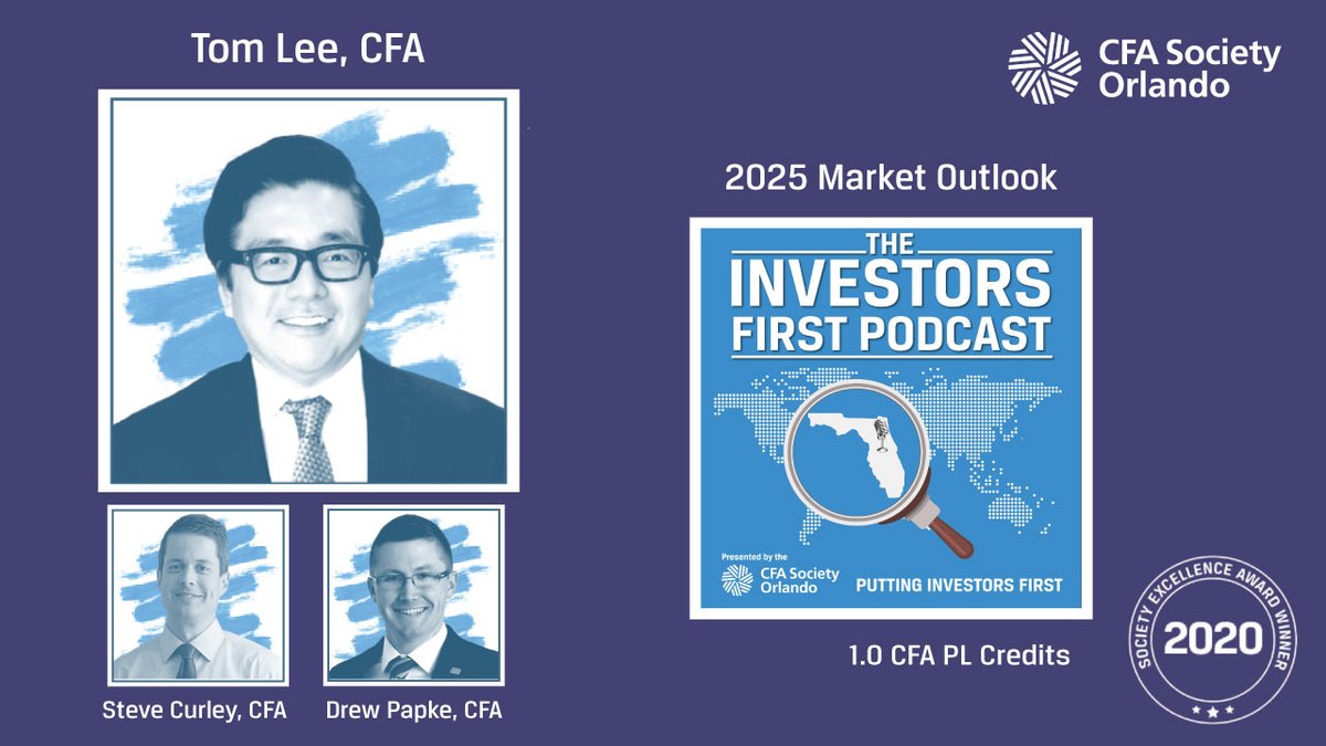 New episode w/ Tom Lee, CFA (<a href="/fundstrat/">Thomas (Tom) Lee (not drummer) FSInsight.com</a>) of <a href="/FundstratCap/">Fundstrat Capital</a>, hosted by Steve Curley, CFA &amp; Drew Papke, CFA. We discuss a 2025 price target for the S&amp;P 500, areas of public markets Tom likes in 2025, digital assets relative to gold, DOGE, and Granny Shots.

Enjoy!