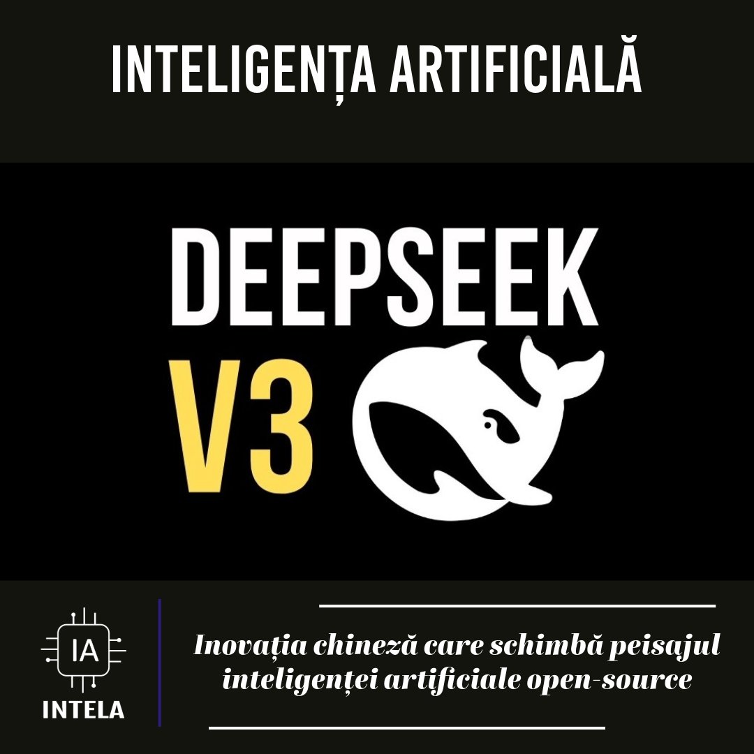 intela777's tweet photo. DeepSeek-V3: Inovația chineză care schimbă peisajul inteligenței artificiale open-source https://t.co/MME3oauLjU https://t.co/I1T420leI3
