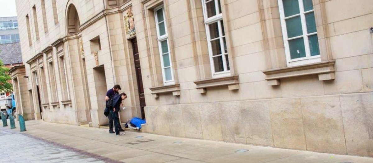 Concerned about someone sleeping rough in Sheffield? Call Street Outreach Team 0800 066 5358 (you can leave a message) or text ‘SOTS’, person and location info to 80800.
Eve and weekends, call Housing Solutions 0800 7311 689. If you call for someone, they must be with you.