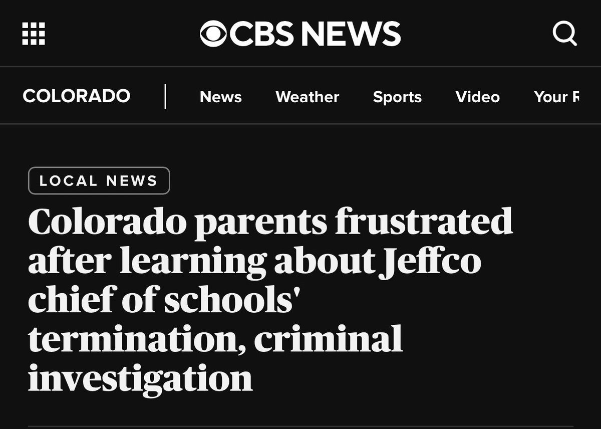 libsoftiktok's tweet photo. BREAKING: MASSIVE SCANDAL IN @JeffcoSchoolsCo 

Chief of schools, David Weiss, was abruptly fired a few weeks ago. District refused to say why. Turns out he was under criminal investigation for possession of child p**n.

Today it’s reported he suddenly died. I’m told by my inside sources it was suicide. 

The district has remained tight lipped about the entire investigation. Parents have been begging for transparency.

This is a TOP position. He was in charge of over 150 schools and nearly 70,000 students.