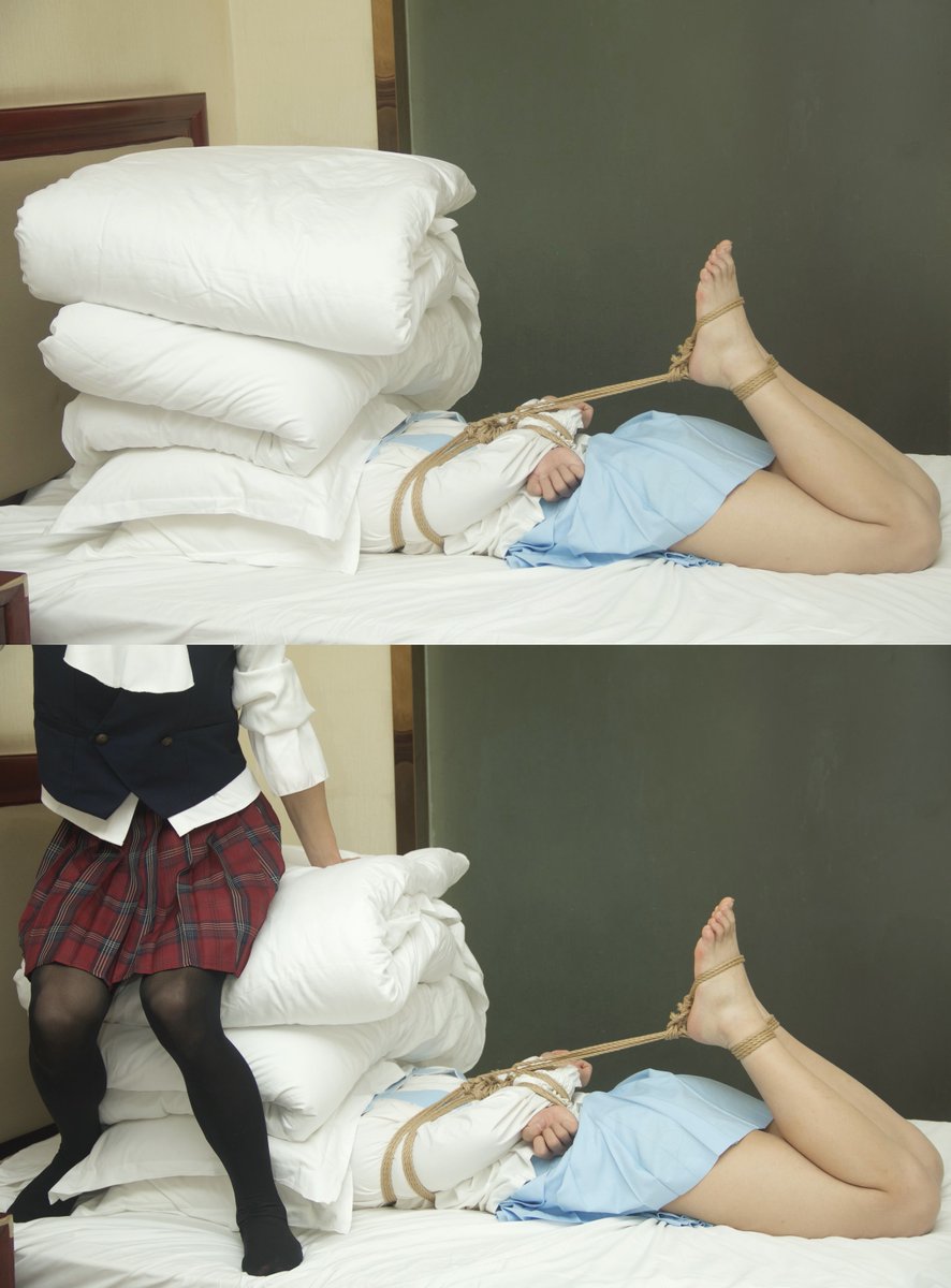 SamCheE_'s tweet photo. 约了窒息但忘带道具的群友belike：

m：@ruri54317 @Huai3739 

＃捆绑 ＃男娘 ＃窒息 https://t.co/SOIoi21KtA