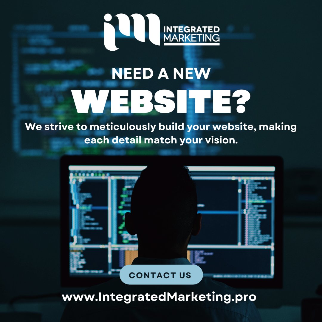 From concept to creation, we build websites that impress. Start now! 🛠️🌟

Visit our website: IntegratedMarketingRegina.ca

#Regina #YQR #ReginaMarketing #ReginaBusiness #ReginaSmallBusiness #YQRBusiness #ReginaBiz #ReginaEntrepreneur #ReginaBusinessOwner #ReginaStartups #ReginaRetail