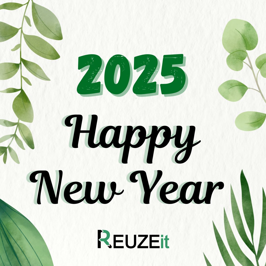 Here’s to a fresh start and a year of sustainability! 🌱✨ 
-
At REUZEit, we’re excited to continue turning waste into resources and building a greener world together. Let’s make 2025 a year of positive impact! 
-
#HappyNewYear #Sustainability #REUZEit #reuzeitrevolution