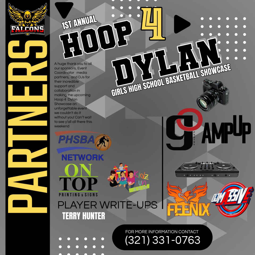 “We are truly grateful for all of you! Excited to connect and work together at this weekend’s event. See you there!”
@_usa @ontopprintingandsigns @kidzfunallinonellc @gameoverphoto @ampUp_Media @renaud__djmassive @djfeenixinthemix #hoop4dylan #highschoolbasketball