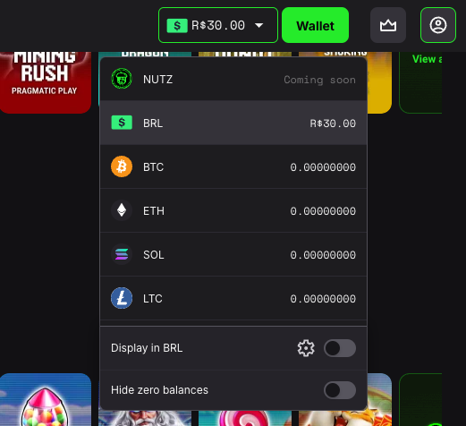Updated wallet selector on <a href="/rivalrybet/">Rivalry</a> let's you quickly navigate between different wallets and currencies – now available globally (minus 🇨🇦)

<a href="/NUTZbyRivalry/">NUTZ by Rivalry</a> coming soon 👀
