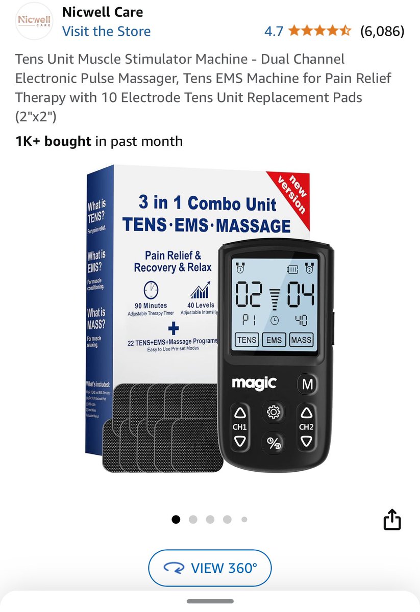 TaniaBradkin's tweet photo. @gunsnrosesgirl3 If you’re looking for fitness related products:
#1 @Incrediwear - so smart! if you’ve had an injury can’t say enough good things about this brand & their technology #liveincredibly
#2 TENS muscle stimulator by Nicwell care
Get both for $100 @amazon #HNY2025 #healthwealth https://t.co/MPqM7aNhfi