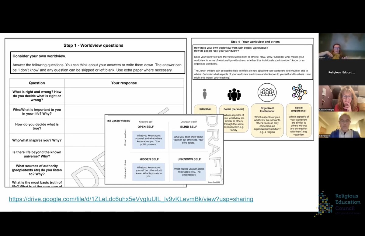 culhamstgabriel's tweet image. Missed @RECouncil insightful webinar 'Space for the Personal?' 🌟 Emma Salter, Dawn Cox, and Ed Pawson explored Personal Worldviews in the Religion and Worldviews Approach to RE. Catch up on the discussion here: youtube.com/watch?v=hDBjcY… #ReligiousEducation #TeamRE
