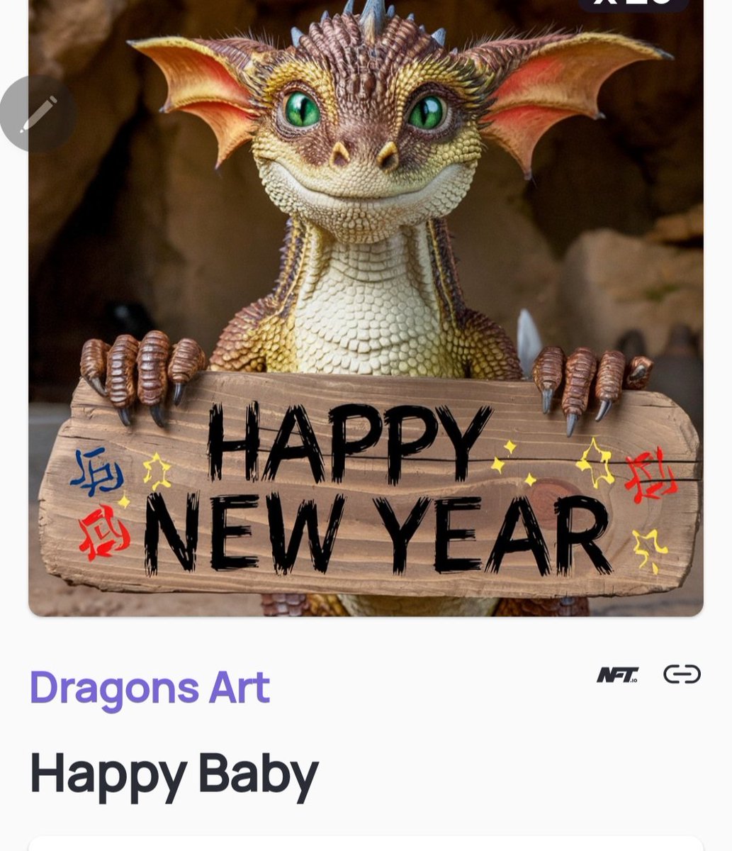 "Happy Baby" HNY 🎉 #DragonsArt 🐉💚🐉 #NFTCommunity Creator <a href="/Alfo_nel/">DragonsArt.ENJ</a> 🐉💥Choose Winners in 72hrs ✌️🤩😁
⏰️❤️&amp;RT
⏰️Follow <a href="/Alfo_nel/">DragonsArt.ENJ</a> 
⏰️Tagg 3 frenz 
⏰️Comment ENJIN Matrixchain address 
#Enjin #EnjinNFT #NFT #nftcollector #NFTs  #NFTio #nftart #NFTGiveaway #EnjinisKing