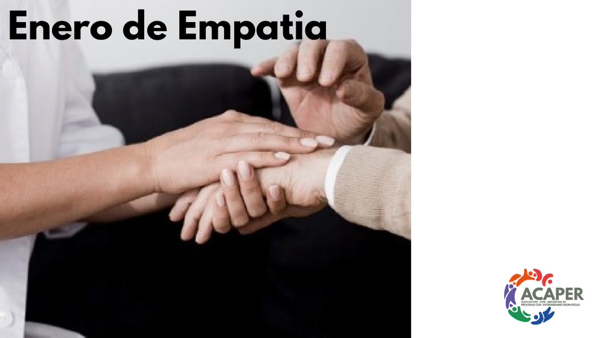Hoy empezamos una serie nueva….cada inicio de mes lo vamos a asociar con una palabra que nos identifique.
Enero nos remite a Empatía, que es la capacidad de entender y compartir los sentimientos y pensamientos de los demás. 
#diagnosticonoessentencia #somosacaper
