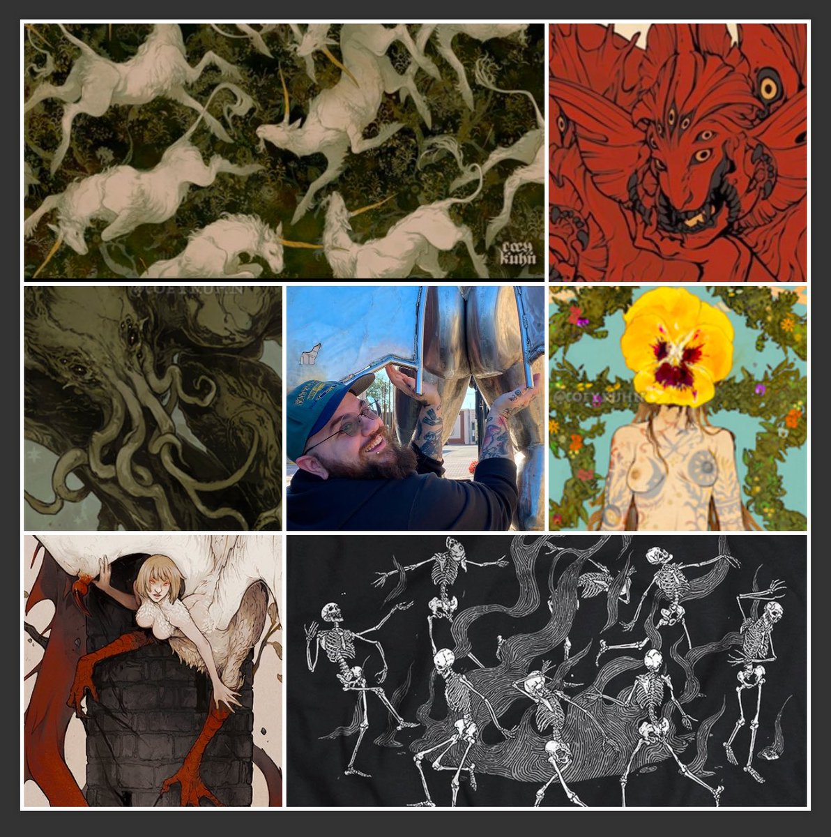 Bit of a year in summary with art. Didn’t do a ton but that’s ok. Here’s to another year of making more of the weird I want to see in the world 💕
Thanks for coming along for the ride~ 🖤