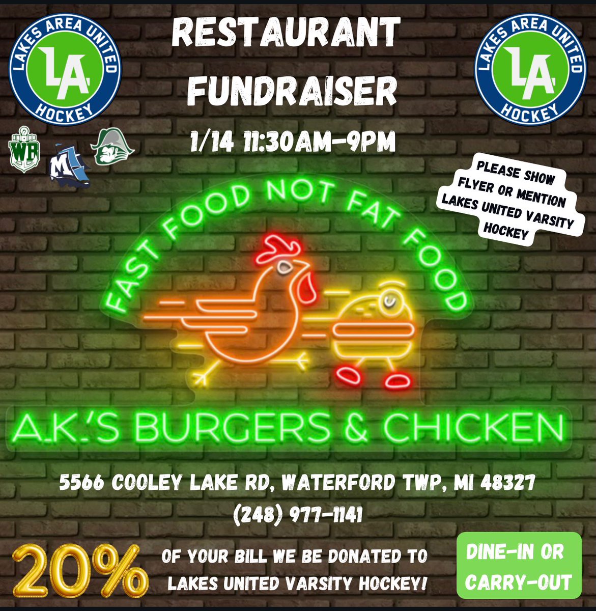 Lakes United Hockey (@wuhockey) on Twitter photo Save the Date‼️Check out a great new restaurant in town, while supporting Lakes United. <a href="/wbloomfieldschl/">wbloomfieldschl⚓️</a> <a href="/Mott_Athletics/">Waterford Mott High School Athletics</a> <a href="/WK_Athletics/">Kettering Athletics</a> <a href="/WSDNews/">Waterford Schools</a> Save the Date‼️Check out a great new restaurant in town, while supporting Lakes United. <a href="/wbloomfieldschl/">wbloomfieldschl⚓️</a> <a href="/Mott_Athletics/">Waterford Mott High School Athletics</a> <a href="/WK_Athletics/">Kettering Athletics</a> <a href="/WSDNews/">Waterford Schools</a>