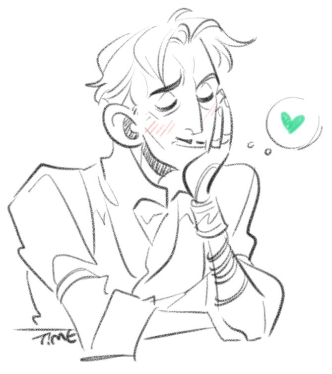 Very very scribbly thing for the night. Sweet lil face. #DragonAge #EmmrichVolkarin