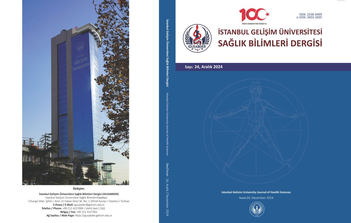 İstanbul Gelişim Üniversitesi Sağlık Bilimleri Dergisi (IGUSABDER) 24. sayısı yayımlandı / 24th Issue of IGUSABDER has been published!

Istanbul Gelisim University Journal of Health Sciences
dergipark.org.tr/tr/pub/igusabd…
iguyayinlari.gelisim.edu.tr