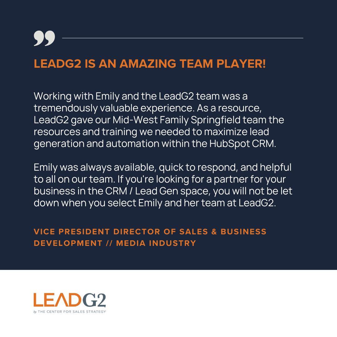 LeadG2's tweet image. At LeadG2, we take pride in helping our clients get the most out of their HubSpot investment. 
Your success is our success—and we’re passionate about making it happen! 🚀
#HubSpotCRM #ClientSuccess