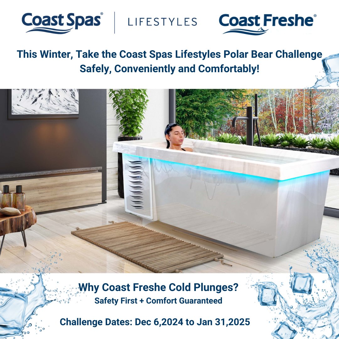 CoastSpasSales's tweet image. This Winter, Take the Coast Spas Lifestyles #PolarBearChallenge Safely, Conveniently, and Comfortably! 🐻‍❄️⁠⁠👉 Visit Canada&apos;s Largest #HotTub #SwimSpa #ColdPlunge Showroom &amp;gt; 20363 Langley Bypass and l8r.it/E9n6 !
#FeelTheFreeze #ExclusiveDiscounts #LangleyBC