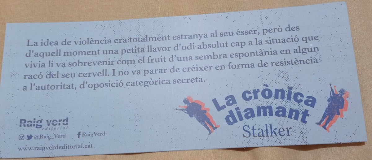 La crònica diamant
<a href="/Stal39000274/">Stalker</a> 
<a href="/Raig_Verd/">Raig Verd Editorial</a>