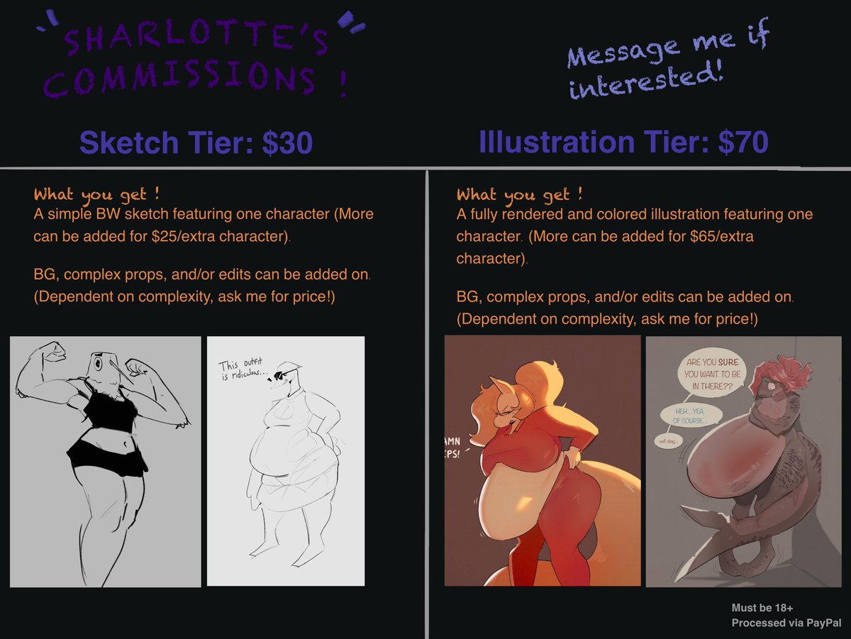 hii!! I am once again struggling with bills, if you or anyone u know would be interested in a commission, I would highly appreciate it ! Please don’t hesitate to message me here or on any other platform I’m on