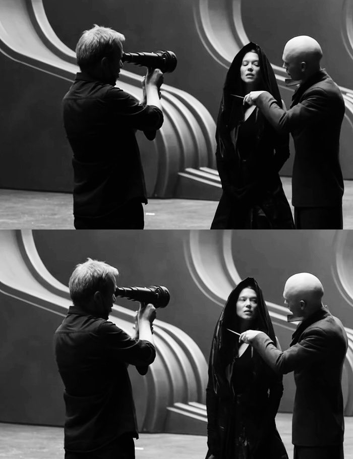 TheCinesthetic's tweet photo. Dune 2 BTS https://t.co/dZpZl0Jir2