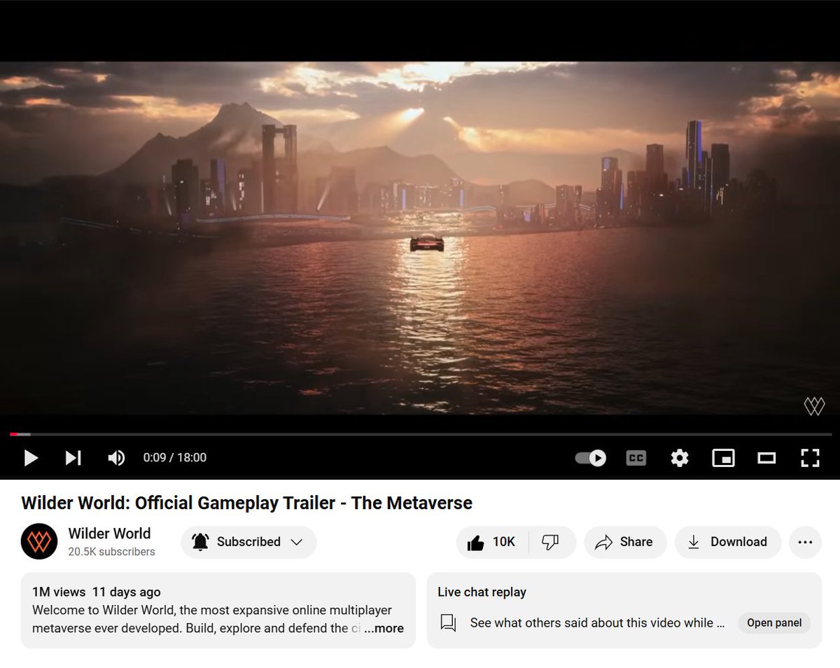 In case you were living under a rock in 2024.

Join over 1M Wilders who experienced the Metaverse in 4K

⛓️ youtu.be/7G8SwYp6gPo