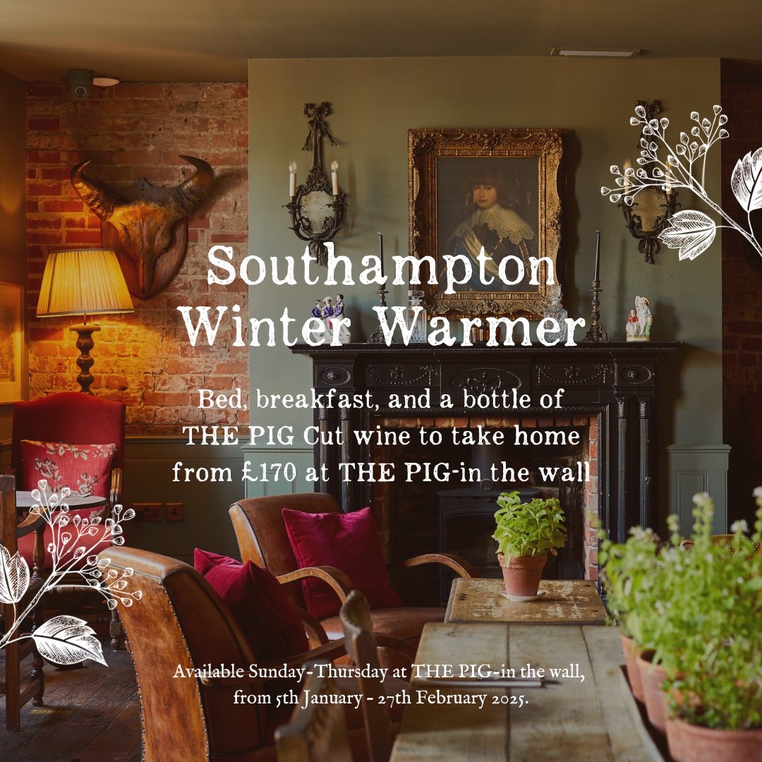 Fancy welcoming in the new year with a winter warmer city break?🛏️

Enjoy bed, breakfast, and a bottle of wine for two during January and February at THE PIG-in the wall, from £170.🐖

Book your stay today: thepighotel.com/offers/southam…