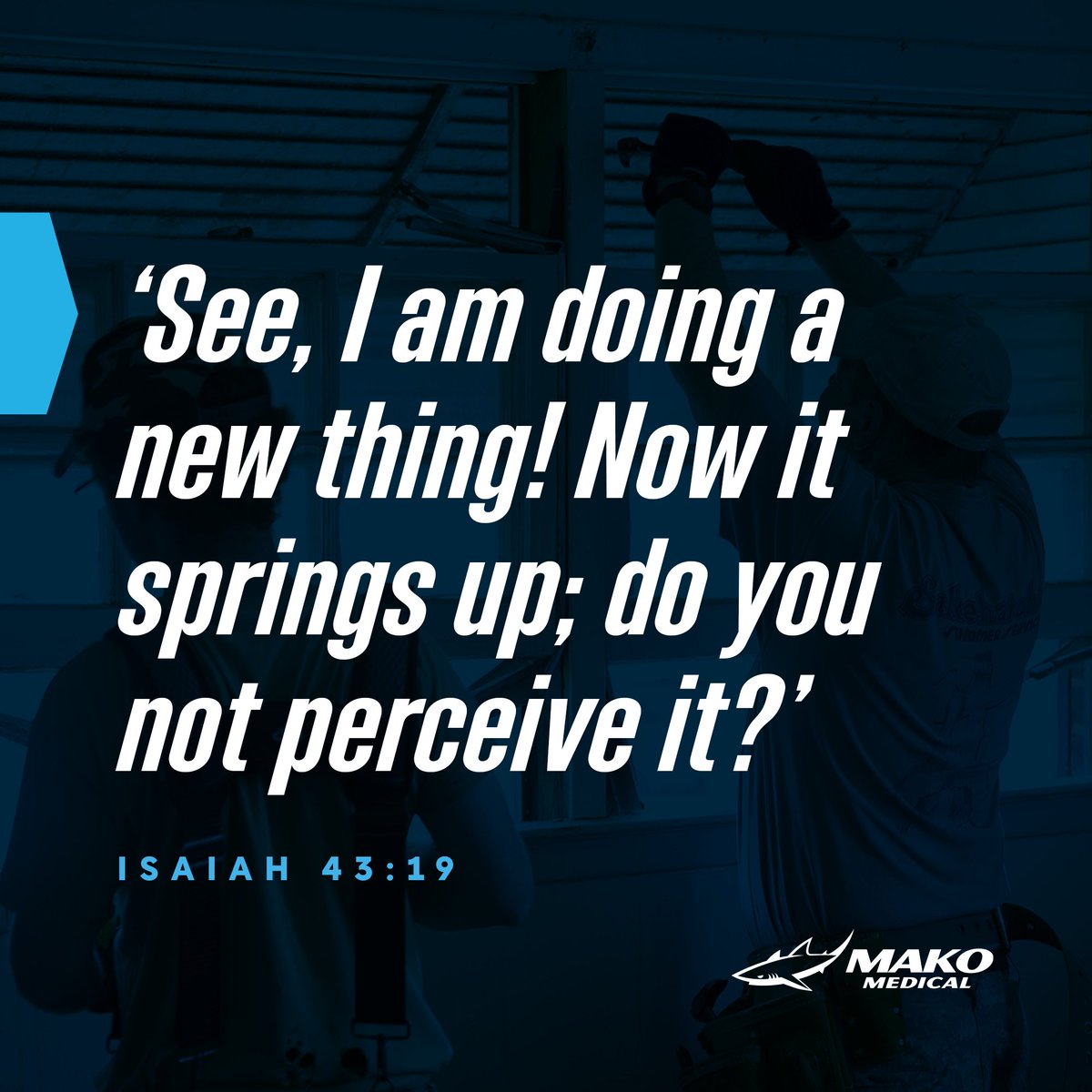 As we enter 2025, we are reminded of the promise in Isaiah 43:19. At MAKO Medical, we’re excited to continue making a difference through our community partnerships and missions. Here’s to a year of blessings and opportunities to serve others! #NewYear #MAKOMedical