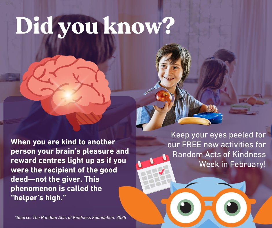 JigsawEduGroup's tweet image. Did you know kindness triggers a “helper’s high,” lighting up the brain’s pleasure centres?🧠✨ Get ready for #RandomActsOfKindness Week (Feb 9-15)!
We’ll be sharing free RE-focused resources to help teach kindness from different worldviews!
 #ReligiousEducation