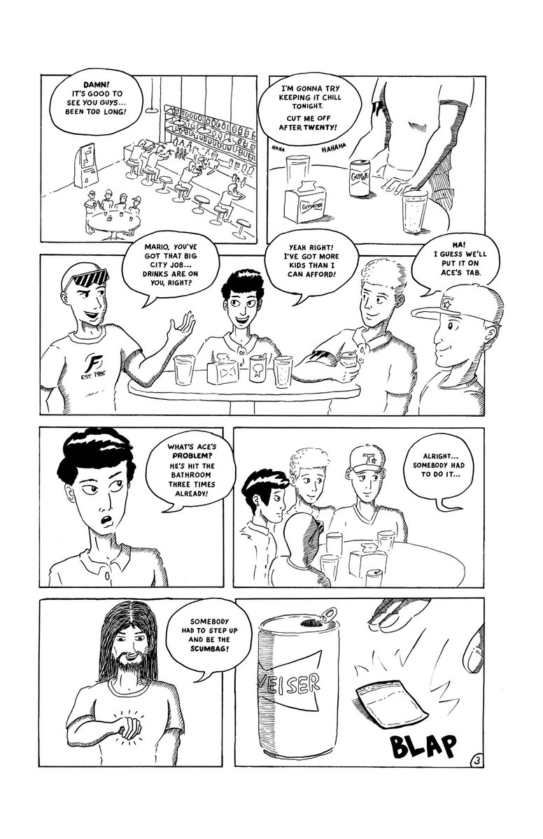 ExtremelyLive's tweet image. New comic Dads’ Night available now orangeflavor.fun/dads-night/