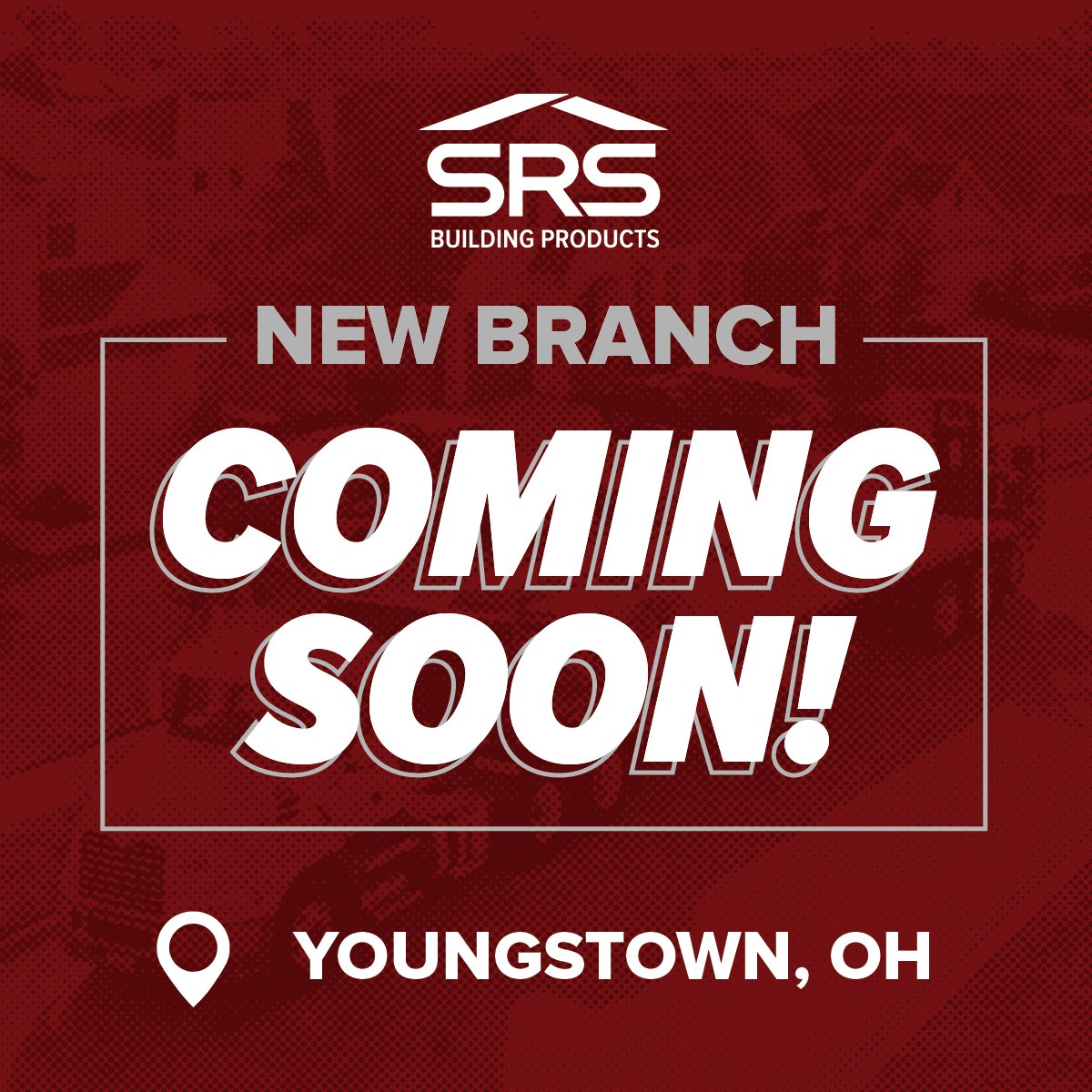 Big news, Youngstown, OH! 🛠️ SRS Building Products is opening a branch near you soon! Stay tuned for the official date. We’re excited to bring top-quality building supplies right to your area. 
#SRSDistribution #YoungstownOH