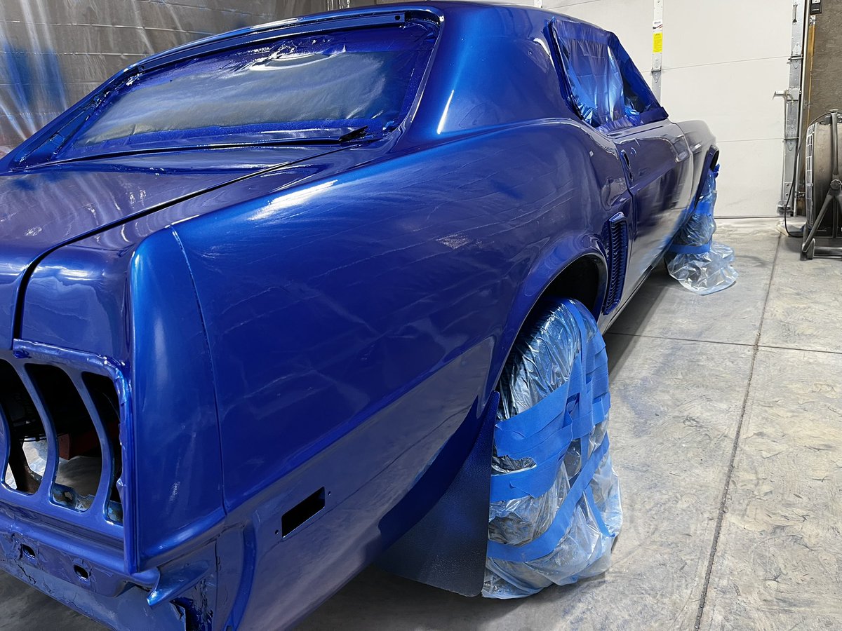 The clear is on and now we wait for it to cure.