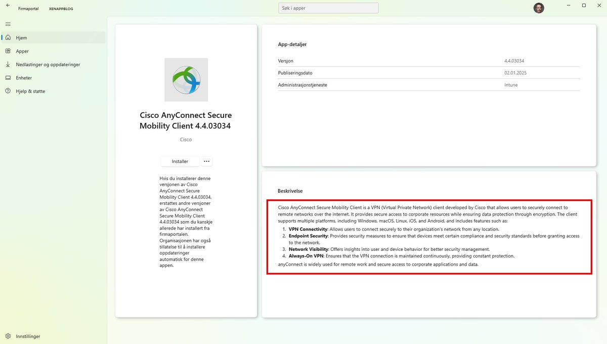 xenappblog's tweet image. I just love using AI for #MSIntune app description creation using automation.